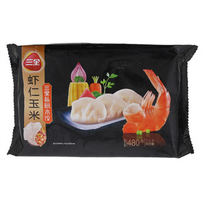 三全私厨虾仁玉米水饺