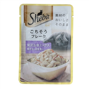 Sheba希宝甄选肉块软包罐头吞拿鱼巴丁鱼及蟹柳棒成猫猫粮