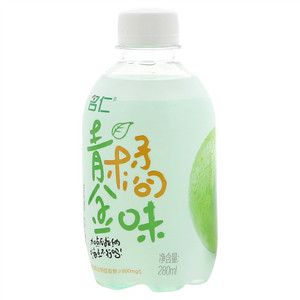 名仁青金橘味苏打气泡水