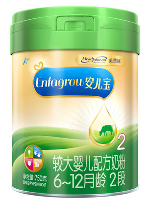 MeadJohnsonNutrition美赞臣安儿宝6-12月龄2段较大婴儿配方奶粉