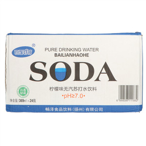 百莲好荷柠檬味无汽苏打水饮料