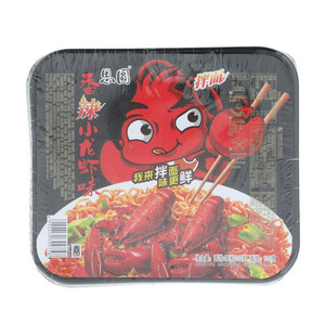 思圆香辣小龙虾拌面
