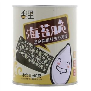 舌里芝麻南瓜籽夹心海苔脆