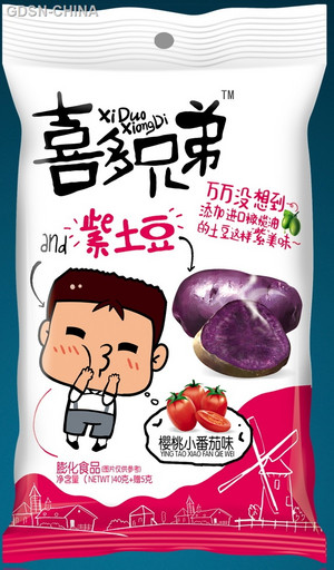喜多兄弟樱桃小番茄味紫土豆膨化食品