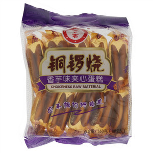 家会香香芋味铜锣烧夹心蛋糕