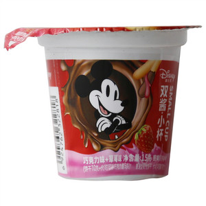 迪士尼巧克力味+草莓味双酱小杯