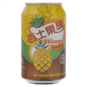 百士果族菠萝味碳酸饮料