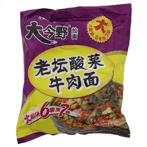 大今野拉面老坛酸菜牛肉面