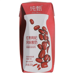 纯甄高端纯享系列红枣枸杞风味酸奶