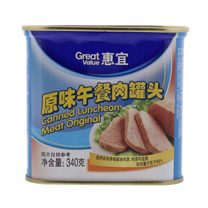 惠宜原味午餐肉罐头