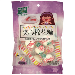 忆佳乐夹心棉花糖（葡萄味）