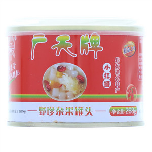 广天牌小红罐野珍杂果罐头