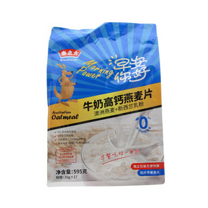秦老太牛奶高钙燕麦片