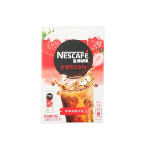 雀巢咖啡特调果萃系列草莓雪酪风味即溶咖啡饮品