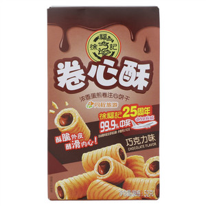 徐福记卷心酥巧克力味浓香蛋煎卷注心饼干