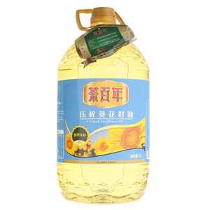 茶百年压榨一级葵花籽油