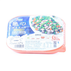 得益绿色瘦肉豌豆自热方便米饭