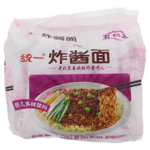 统一炸酱面五合一