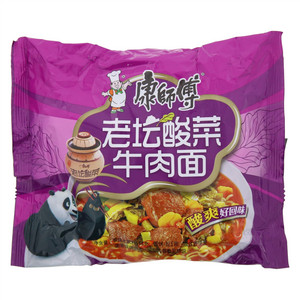 康师傅老坛酸菜牛肉袋面