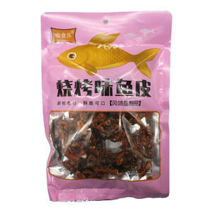 尝食乐烧烤味鱼皮