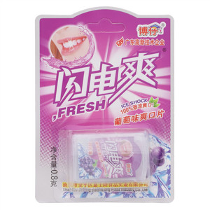 博仔葡萄味爽口片