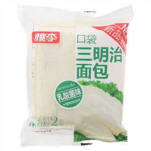 桃李口袋三明治面包乳酸菌味