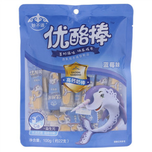 妙不语蓝莓味高钙优酪奶棒