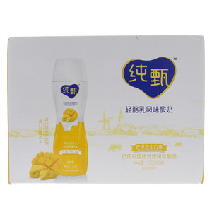 纯甄芒果芝士轻酪乳风味酸奶