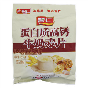 智仁蛋白质高钙牛奶麦片700g(20小袋)