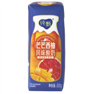 纯甄芒芒西柚风味酸奶康美笑脸包