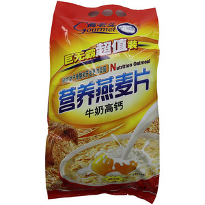 高老头牛奶高钙营养燕麦片