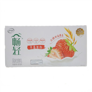 伊利畅轻草莓果粒风味发酵乳