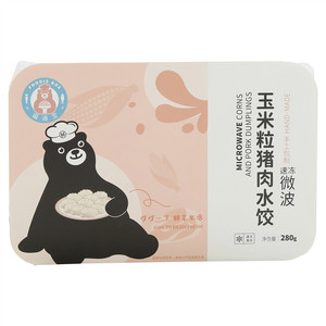 福迪宝速冻微波玉米粒猪肉水饺(熟制品)