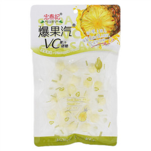 宏泰记爆果汽VC果汁硬糖菠萝果味