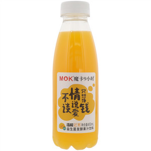 MOK摩卡9小时冷榨芒果益生菌发酵果汁饮料