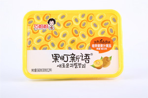巧妈妈果町新语奇异果果汁果冻（果蜜.香兰味）黄包装  360g