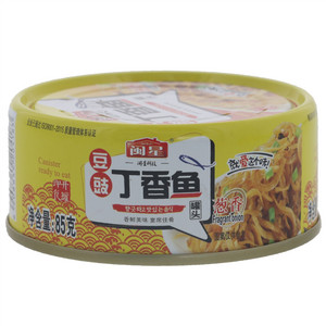 闽星葱香豆豉丁香鱼罐头