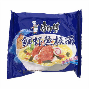 康师傅鲜虾鱼板面