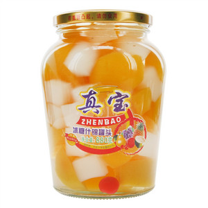 真宝冰糖什锦罐头