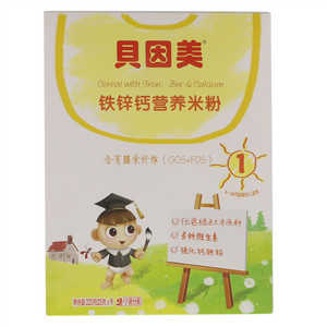贝因美锌铁钙营养米粉