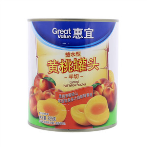 惠宜糖水型黄桃罐头（半切）