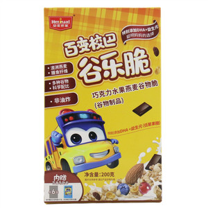 皇麦世家百变校巴巧克力水果燕麦谷物脆