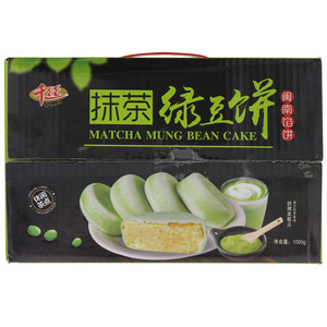 千丝抹茶绿豆饼