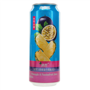 蓝希Blue Hope肉多多菠萝百香果复合果粒果汁