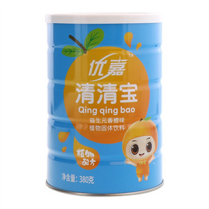 优嘉益生元香橙味清清宝植物固体饮料