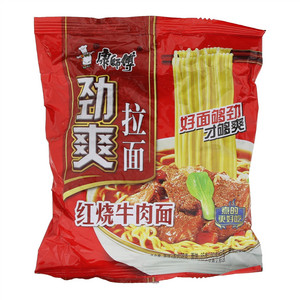 康师傅劲爽拉面红烧牛肉袋面