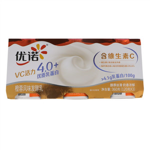 优诺VC活力4.0+优质乳蛋白橙蓉风味发酵乳