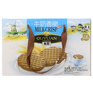 趣园牛奶香脆饼干