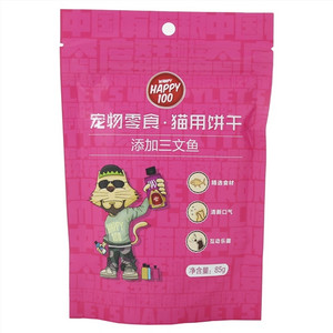 WANPY HAPPY100宠物零食·猫用饼干 添加三文鱼