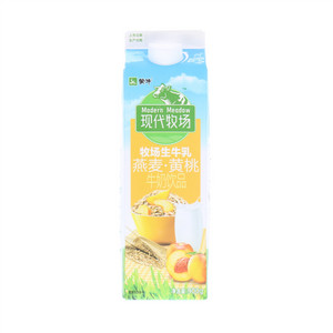 蒙牛现代牧场燕麦黄桃牛奶饮品